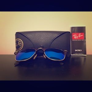 Ray Ban Clubmaster - Tortoise/Blue Flash